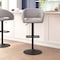 Flash Furniture Gray Fabric Adjustable Height Barstool CH-122070-GYFABBK-GG - alternate 1